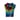 L 100% Cotton Short T-Shirt Dress with Pockets in Rock-n-Roll Tie Dye