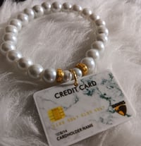 Image 1 of Kids White Pearl Bracelet 