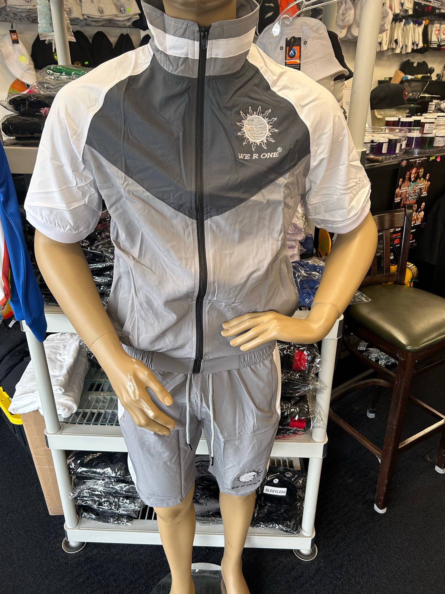Image of COLOR BLOCK DRI FIT SHORT SET-GWDG