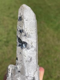 Image 15 of Mongolian Quartz with Calcite and Hematite Flowers #1617