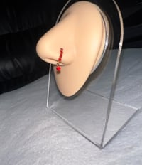 Ruby Nose Hoop