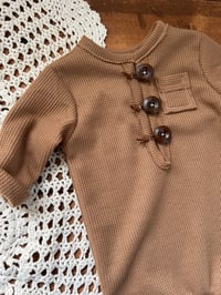 Image 1 of Mocha Newborn Romper