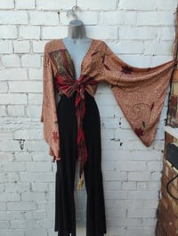 Image 2 of Stevie sari top with tassle- autumn colours