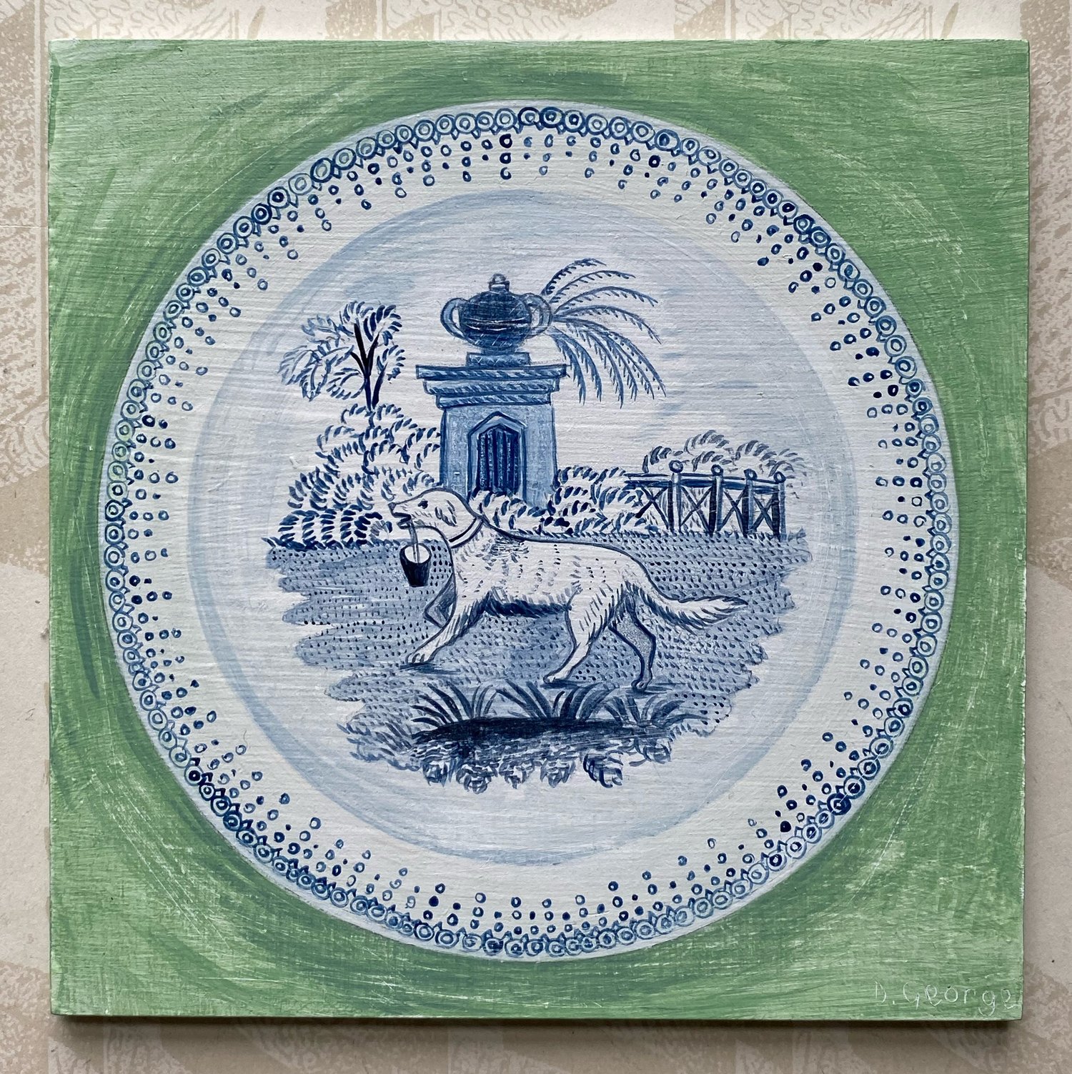 Image of Miniature plate painting (C)