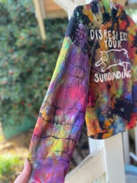 Image 4 of MEDIUM Disrespect Your Surroundings Tie Dye Hoodie 1