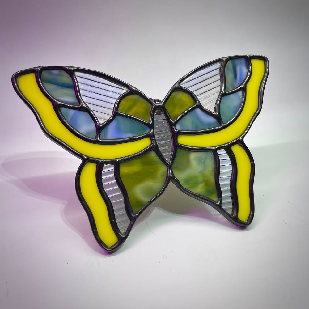 Image of Prismatic Butterfly- Chartreuse 