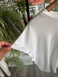 Image 3 of Target white cap sleeve tee