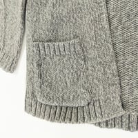 Image 5 of Old Navy Toddler Girl’s Heather Gray Open Front Knit Cardigan