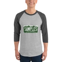 Image 4 of License Plate/ Unisex 3/4 sleeve raglan shirt- 6 COLORS AVAILABLE