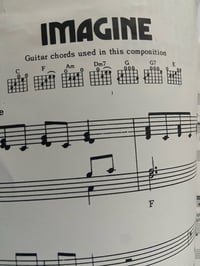 Image 6 of John Lennon: Imagine, framed 1971 sheet music