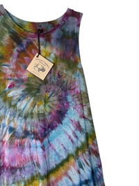 Image 4 of M Knit Pocket Tank Dress in Dark Spiral Ice Dye