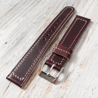 Image 4 of Burgundy Horween Chromexcel With Box Stitching