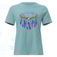Image 6 of Women's Relaxed T-Shirt, Spirit Of The Wild Western Antlers Tee