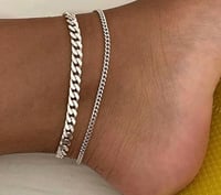 Image 2 of 2pcs Double Layered Anklet