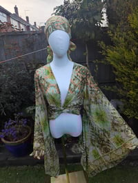 Image 18 of Pefkos co ord sarong set oranges lemons and gold 6-16 uk