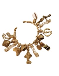 Siika Motha Load | Brass Charm Juju Bangle