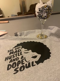 Image 2 of Mad hustle double/ wine glass with shirt