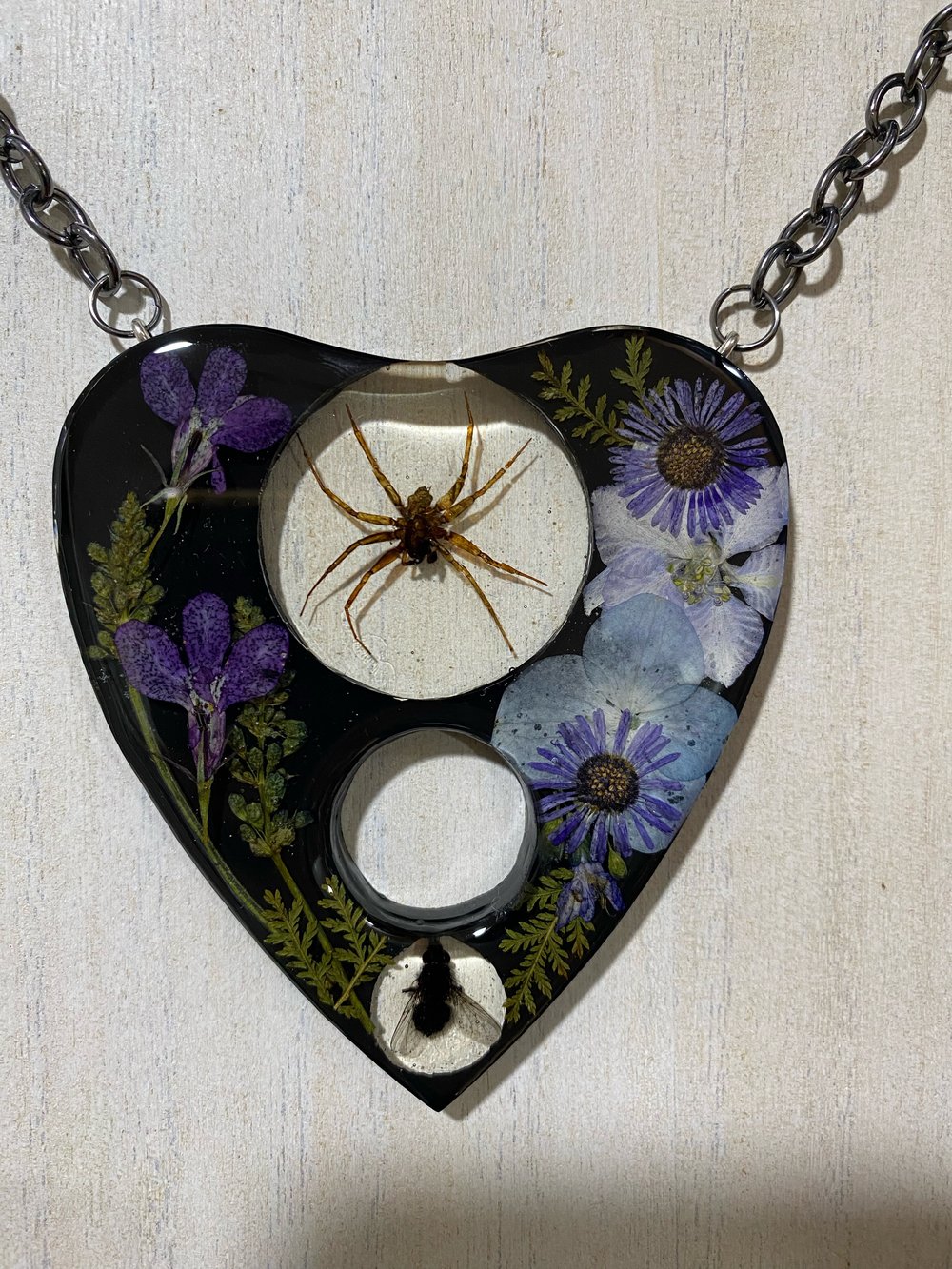 Floral Predator And Prey Pendant