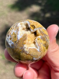 Image 1 of Ocean Jasper Druzy Sphere #2830