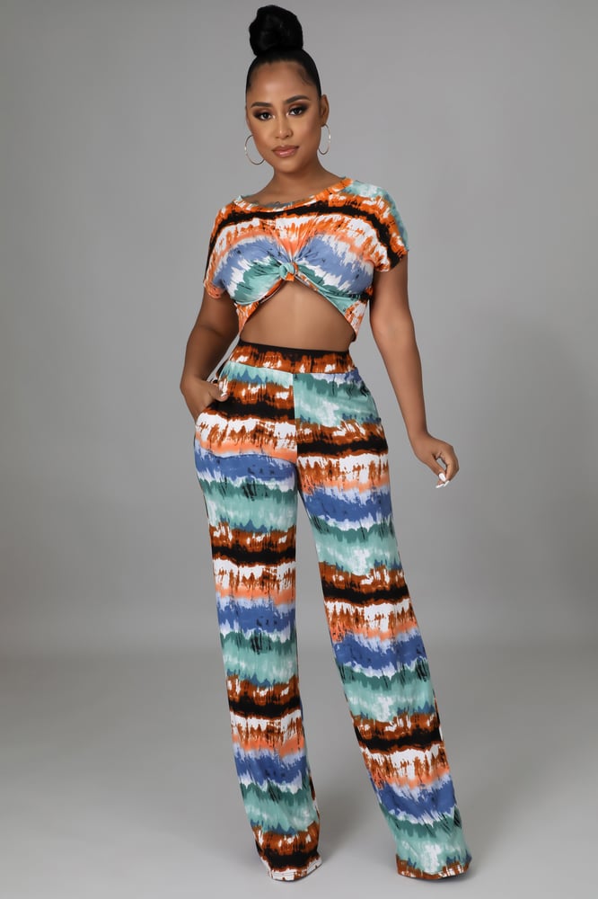 Image of TROPIC LOUNGE PANTS SET(SMALL-3X)