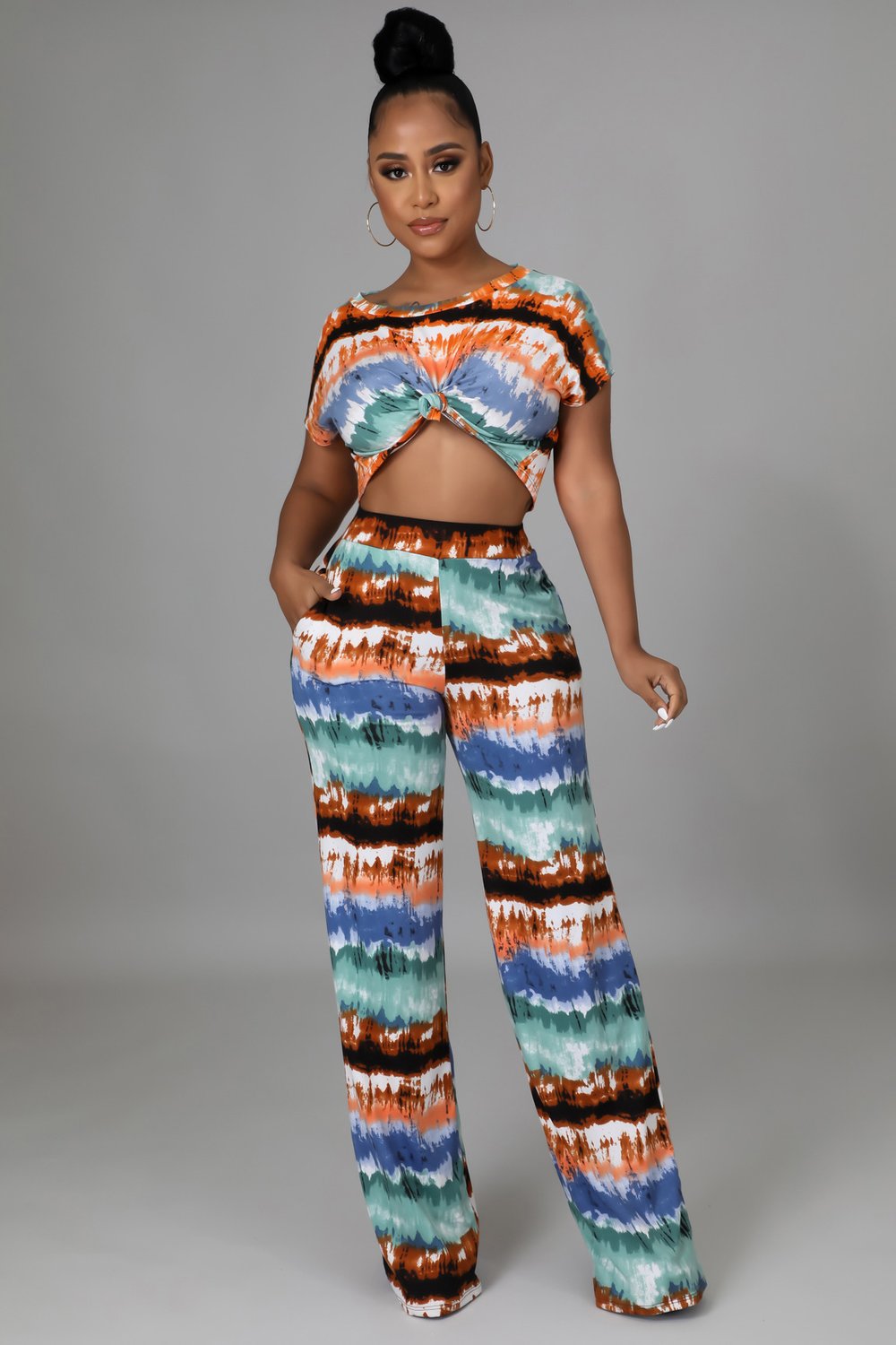 Image of TROPIC LOUNGE PANTS SET(SMALL-3X)