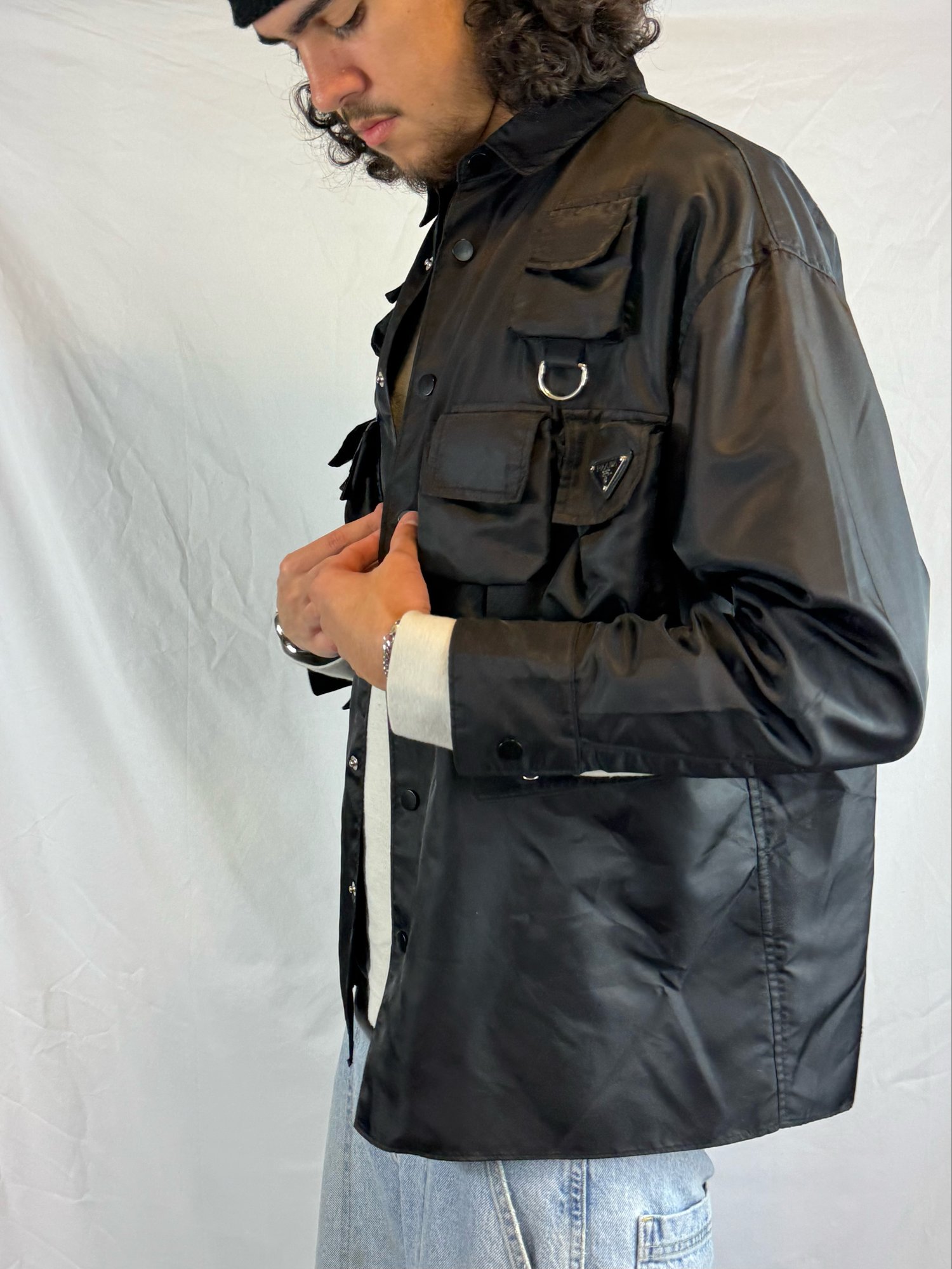 Image of Prada FW20 'Cameraman' Nylon Button-up