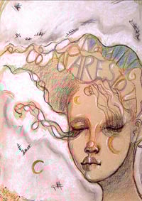 Image 1 of Crescent original soft pastel drawing 