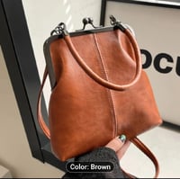 Image 1 of Faux Leather Crossbody