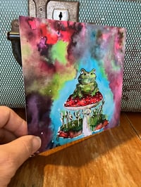 Image 4 of This old frog on Toadstool Square print