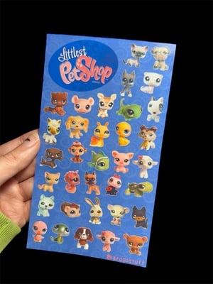 Image of littlest pet shop sticker sheet