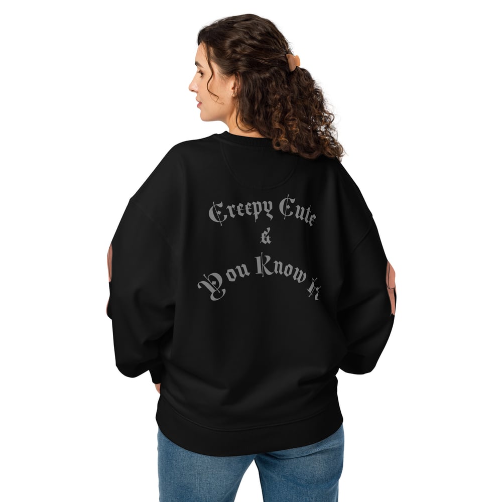 Vampire Teddy Unisex organic oversized sweatshirt