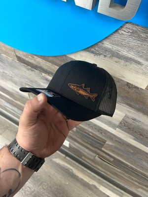 Snook fishing side patch hat 