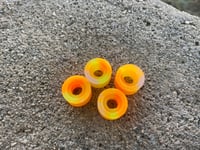 Melted candy corn bead