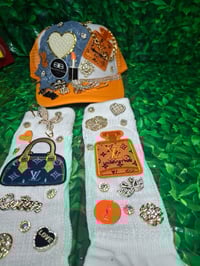 Image 2 of Orange and white set