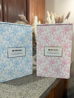 Image of Love Shack Stanley Tumbler Pink or Blue