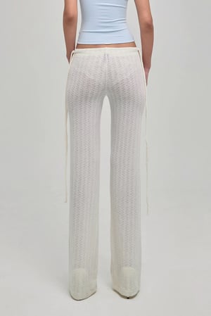 Image of GHOSTBOY - Dazed Knit Pants (Cream)