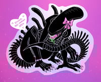 Image 2 of [PRE-ORDER] Alien Glitter Stickers + Mini Prints