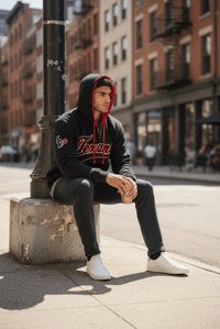 Image 2 of Starter Heavy Fleece Quilted Jacket Texans 