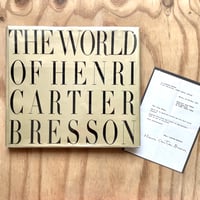 Image 1 of The World Of Henri Cartier-Bresson (w/signed letter)