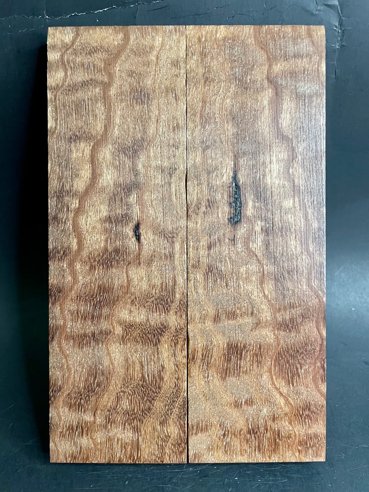 Image of Sapele Pomelle Mahogany Knife Scales SM-01