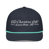 Image 1 of DD Charters Script Golf Cap Navy/Mint
