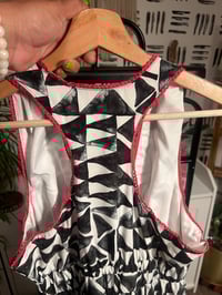 Image 3 of triangle racer back printed dress