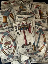 Image 3 of Superbe tarot piémontais d’Alessandro Viassone, début 1900, Italie, exemplaire tamponné