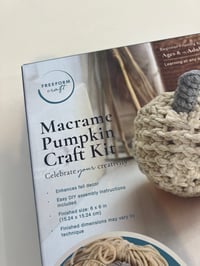 Image 1 of  Macramé pumpkin kit