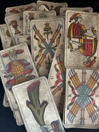 Image 10 of Superbe tarot piémontais d’Alessandro Viassone, début 1900, Italie, exemplaire tamponné