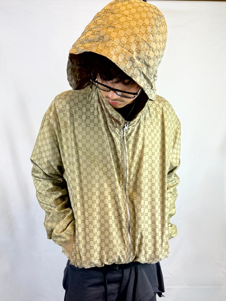 Image of Gucci 2009 Silk Monogram Jacket