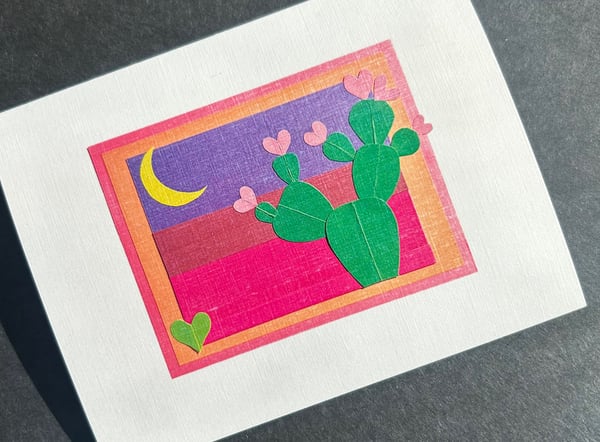 Image of Paddle Cactus Paper Art