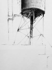 Image 2 of Graphite Water Tower Drawing 03125
