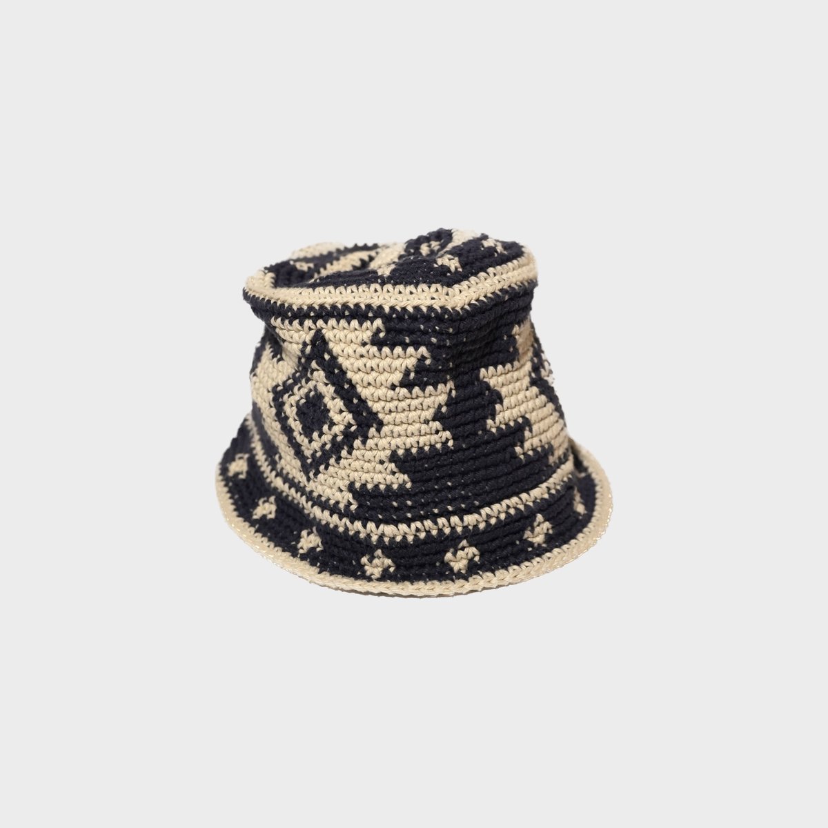 Image of Crochet Bucket Hat (Navy)(L/XL)