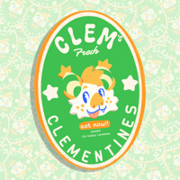 Clem Fruit Sticker